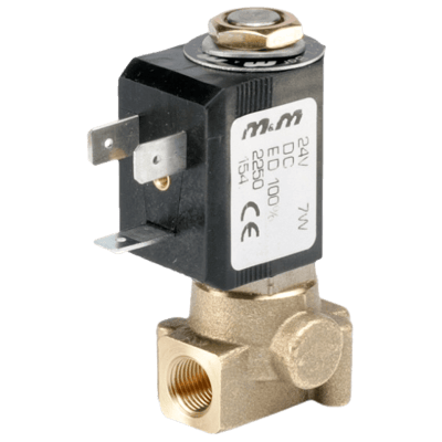 M&M 2/2-Way Direct-Acting Solenoid Valve, G 1/8", B297 , RB297